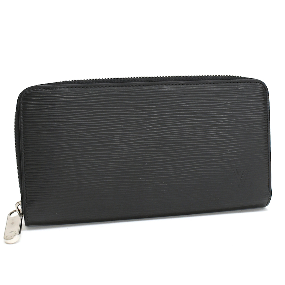 Louis Vuitton Long Wallet Zippy Epi Black Noir Black